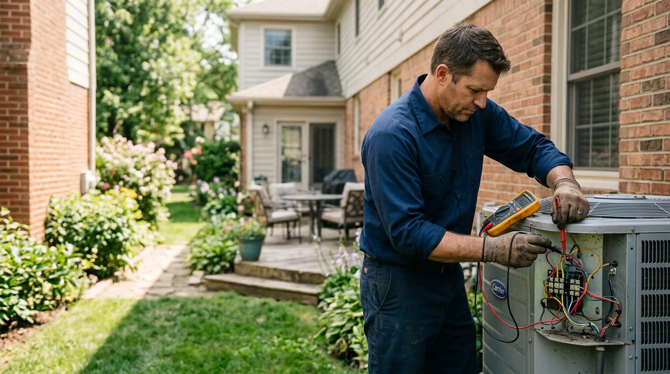 HVAC technician working near Four States, WV